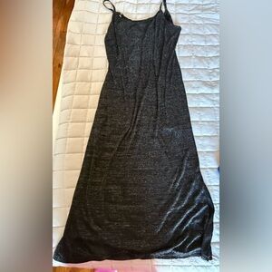 American Eagle Outfitters Dark Gray Maxi Dress